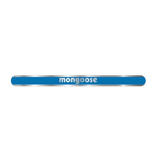 Mongoose - BLUE - seat clamp decal - old school bmx - Bmx Products AU