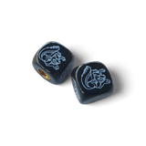 Mongoose - Maurice Logo Dice Tire Valve Caps (Pair) - BLACK - Bmx Products AU
