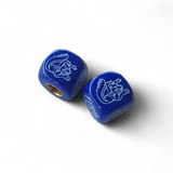 Mongoose - Maurice Logo Dice Tire Valve Caps (Pair) - Dark BLUE - old school bmx - Bmx Products AU