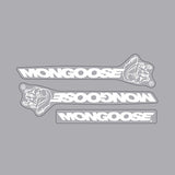 Mongoose - Mid school - White Seat decals - old school bmx - Bmx Products AU