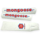 Mongoose Nylon pad set - WHITE 1986 - old school bmx - Bmx Products AU