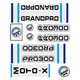 Motogard - Grand Pro motoX PRO300 decal set - Bmx Products AU