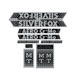 MT Racing - SILVERFOX Aero Cromo PRISM decal set - old school bmx - Bmx Products AU