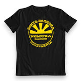 Nomura - Early Logo Yellow on Black - Mens T-Shirt - Old school bmx - Bmx Products AU
