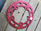 NOS - 44T Chainwheel in Red (1) - Bmx Products AU