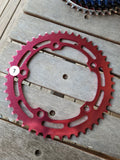 NOS - 46T Chainwheel in Red (7) - Bmx Products AU