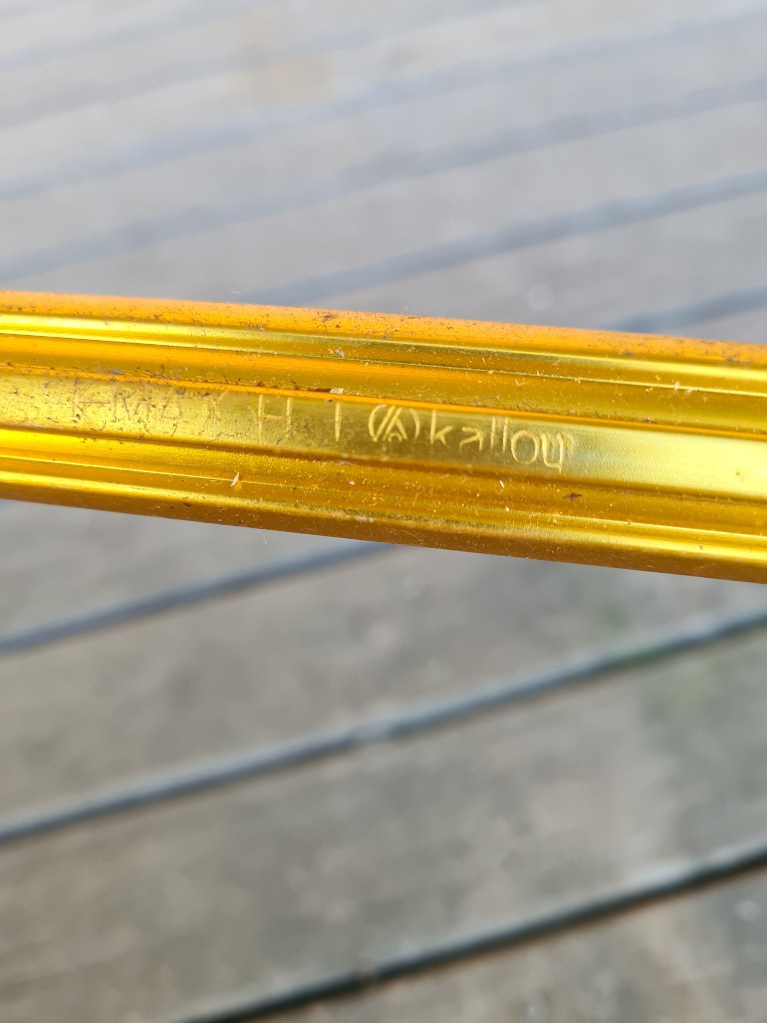 NOS - K-ALLOY GOLD 22.2 seat post - Bmx Products AU
