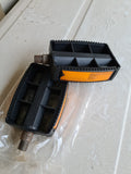 NOS - MONGOOSE Poly ratrap BLACK pedals in 1/2" - Bmx Products AU