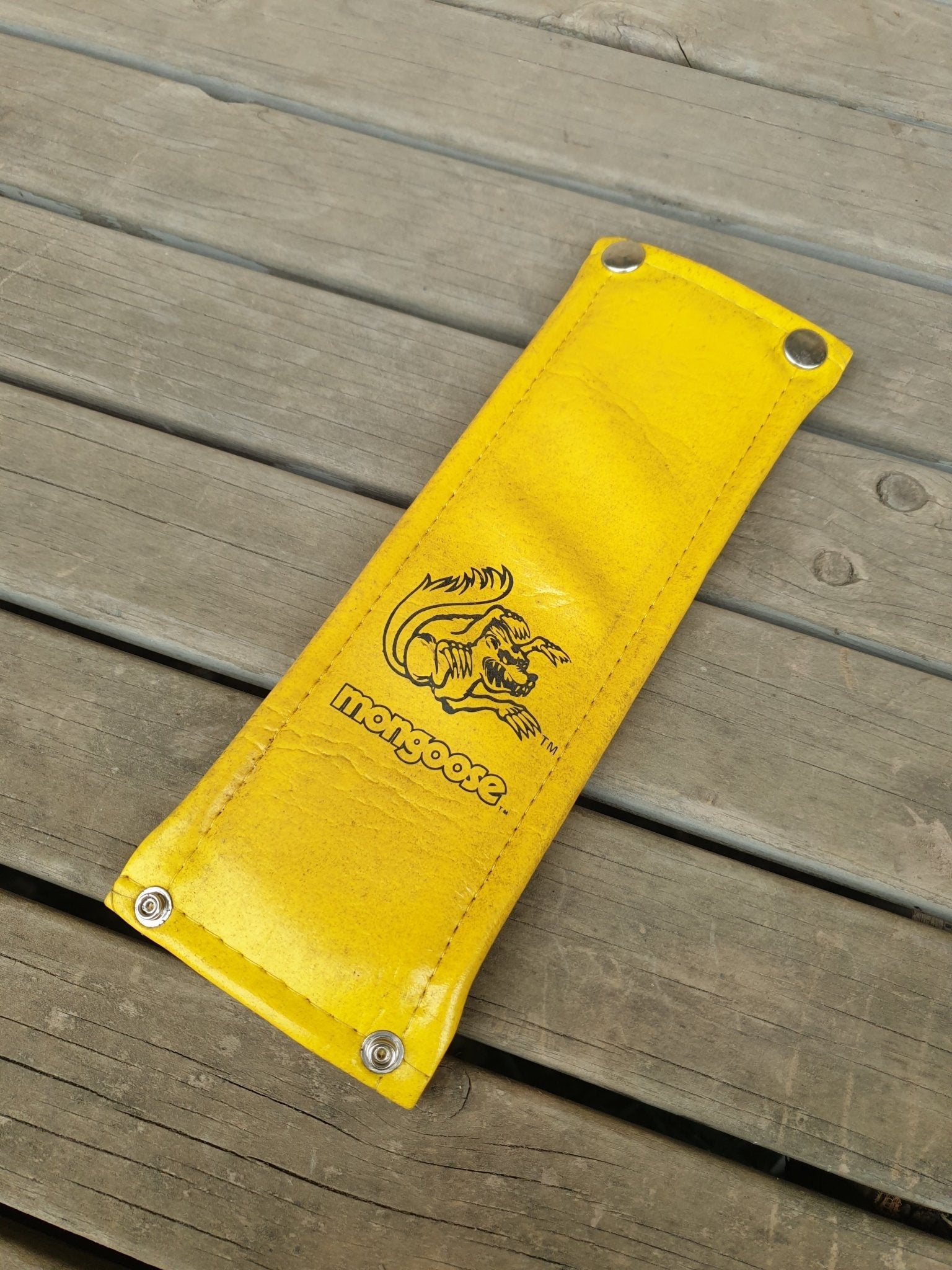 NOS - Mongoose - STEM pad YELLOW - old school bmx - Bmx Products AU