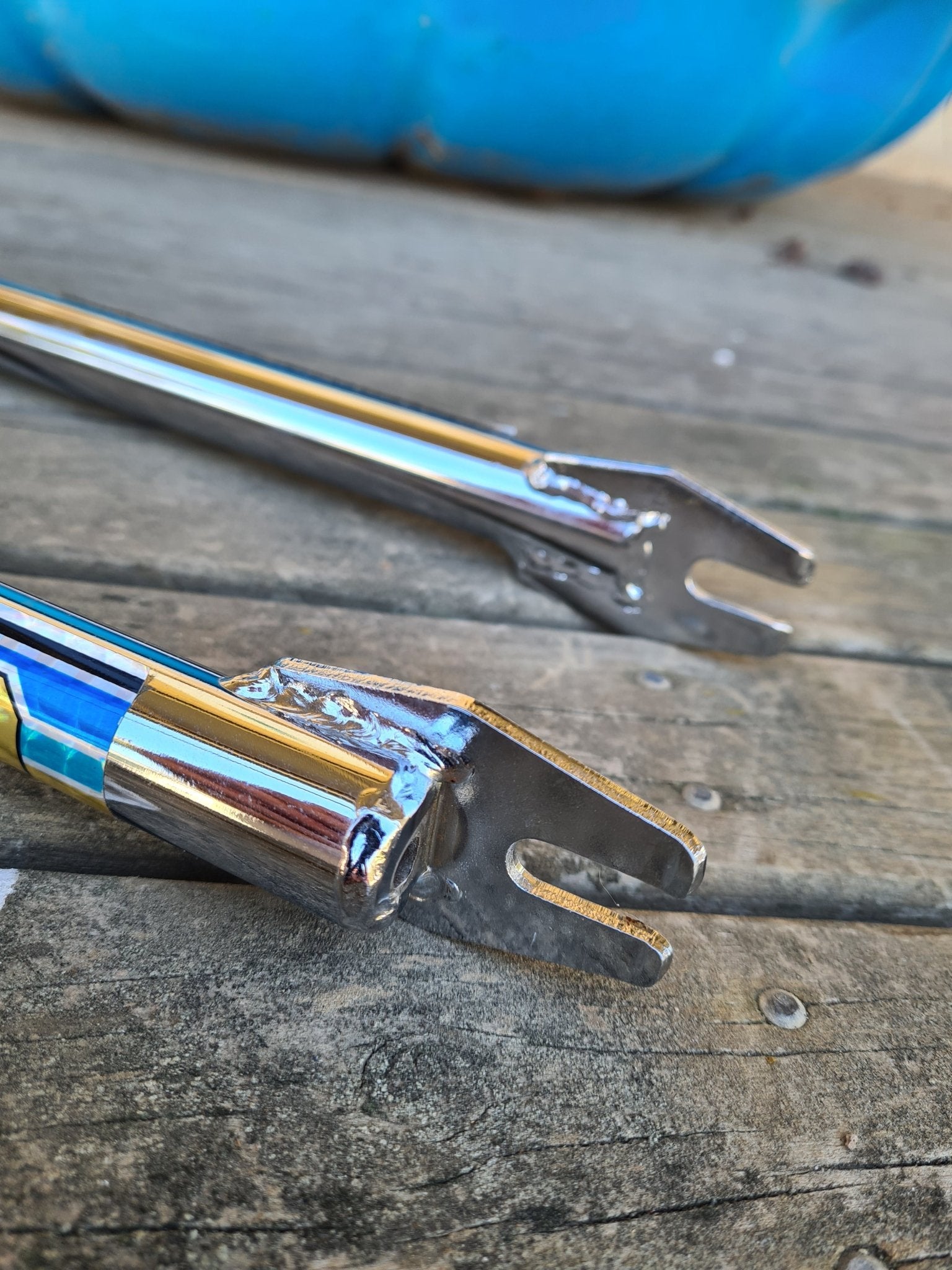 NOS - MOTOTRAC - TEAM FORKS IN CHROME 20" - Bmx Products AU