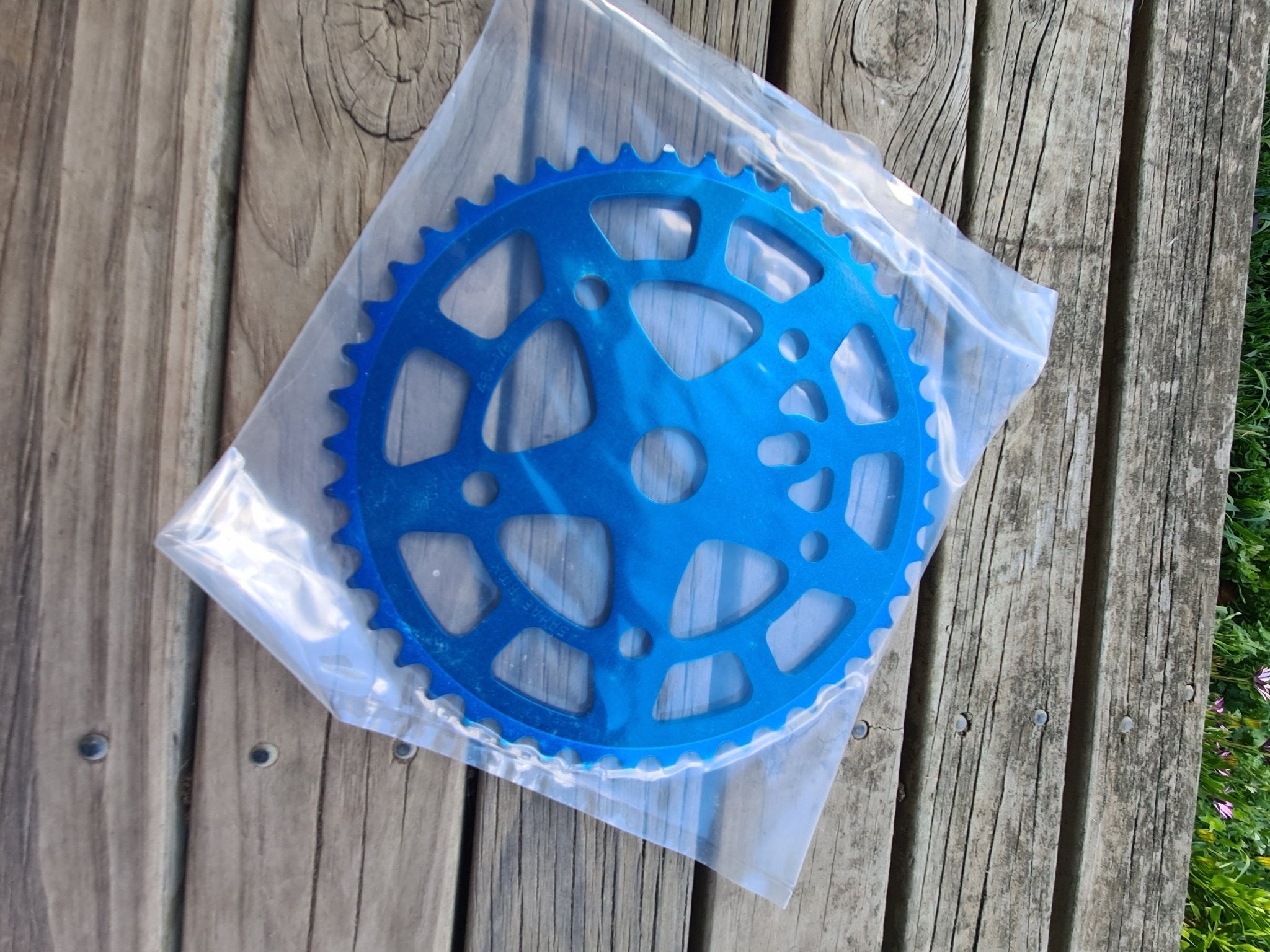NOS - SR - 46T Chainwheel in Blue - Bmx Products AU