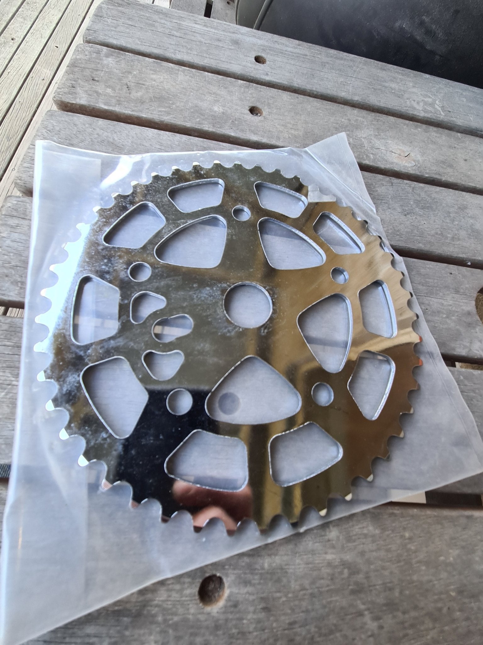 NOS - SR - 46T Chainwheel in Chrome - Bmx Products AU