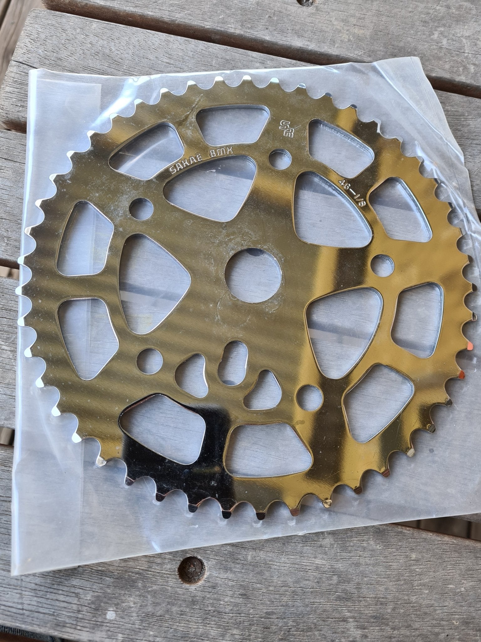 NOS - SR - 46T Chainwheel in Chrome - Bmx Products AU