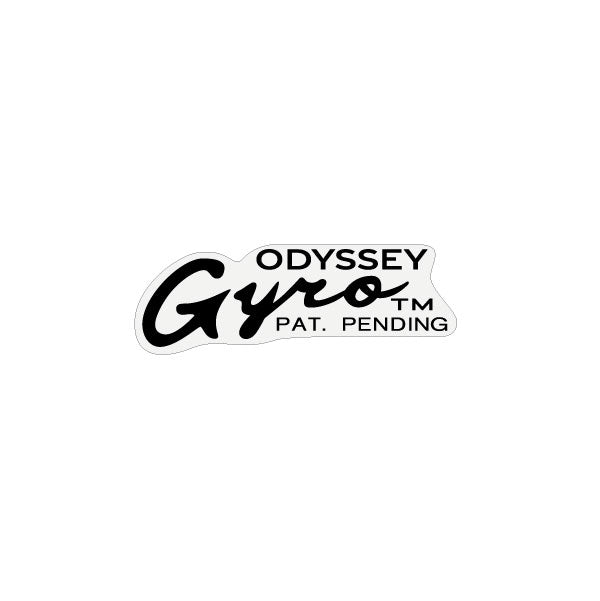 Odyssey - Gyro Gen 1 - Black on clear decal - old school bmx - Bmx Products AU