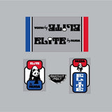 Panda - Elite on clear Decal set - old school bmx - Bmx Products AU