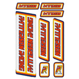 Patterson - PR200S decal set - Old school bmx - Bmx Products AU
