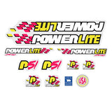 Powerlite - 1993 P51 Pink decal set - old school bmx - Bmx Products AU