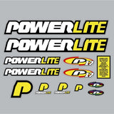 Powerlite - 1997 P17 Clear decal set - old school bmx - Bmx Products AU