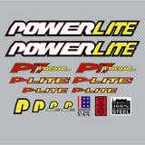 Powerlite - 1999 P17 Fireball Clear decal set - old school bmx - Bmx Products AU