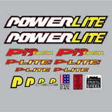 Powerlite - 1999 P19 Falcon Clear decal set - old school bmx - Bmx Products AU