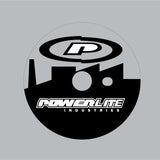 Powerlite - 90's Sprocket decal in black on clear - Bmx Products AU