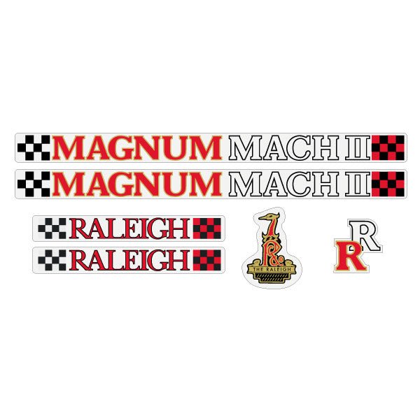 Raleigh - Magnum Mach Two decal set - Old school bmx - Bmx Products AU