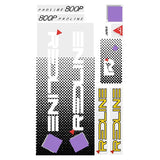 Redline - 1985 800P for Hazzard yellowl frame Decal set - Old school bmx - Bmx Products AU