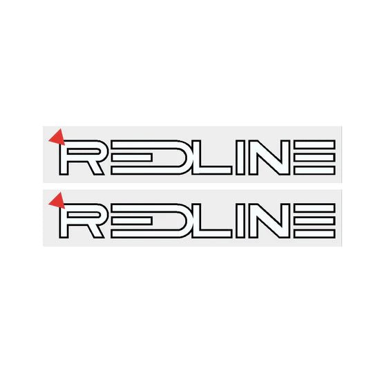 Redline - 1985 Fork decals - White Red - Old school bmx - Bmx Products AU