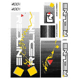 Redline - 1986 400C for aqua frame Decal set - Old school bmx - Bmx Products AU