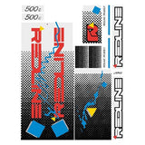 Redline - 1986 500C for white frame Decal set - Old school bmx - Bmx Products AU