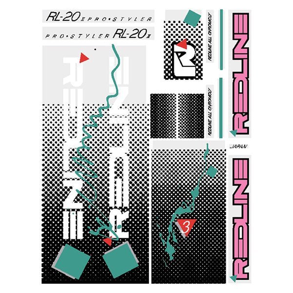 Redline - 1986 RL20II for radberry pink frame Decal set - Old school bmx - Bmx Products AU