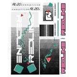 Redline - 1986 RL20II for radberry pink frame Decal set - Old school bmx - Bmx Products AU
