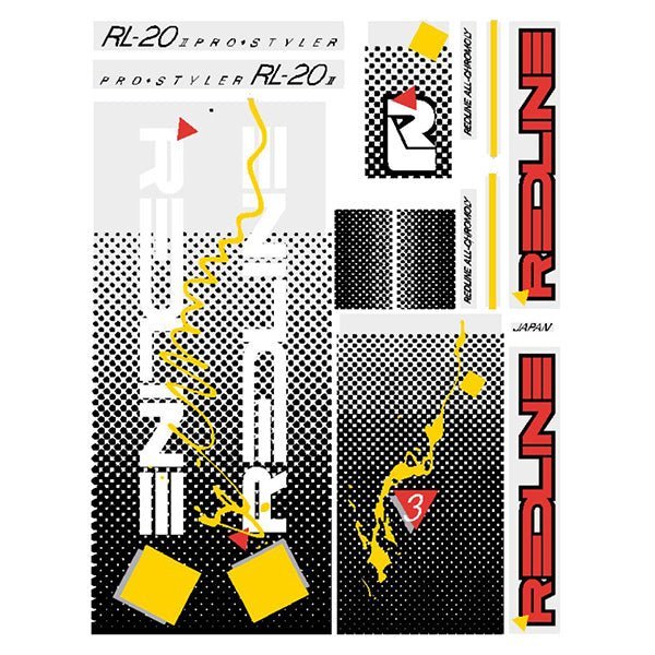 Redline - 1986 RL20II for red frame Decal set - Old school bmx - Bmx Products AU