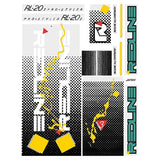 Redline - 1986 RL20II for teal frame Decal set - Old school bmx - Bmx Products AU