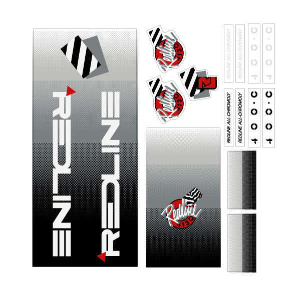 Redline - 1988 400C for Red frame Decal set - Old school bmx - Bmx Products AU