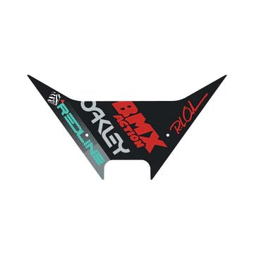 REDLINE - 1988 Forklifter plate decal - RL signature Teal - Old School BMX - Bmx Products AU