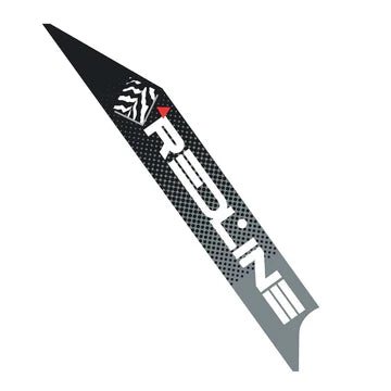 REDLINE - 1988 Forklifter plate side decal - Black Grey - Old School BMX - Bmx Products AU