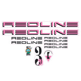 Redline - 1991 - 320 - Pink and Black Decal set - Old school bmx - Bmx Products AU