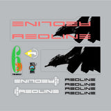 Redline - 1991 - 620 - Decal set for White frame - Old school bmx - Bmx Products AU