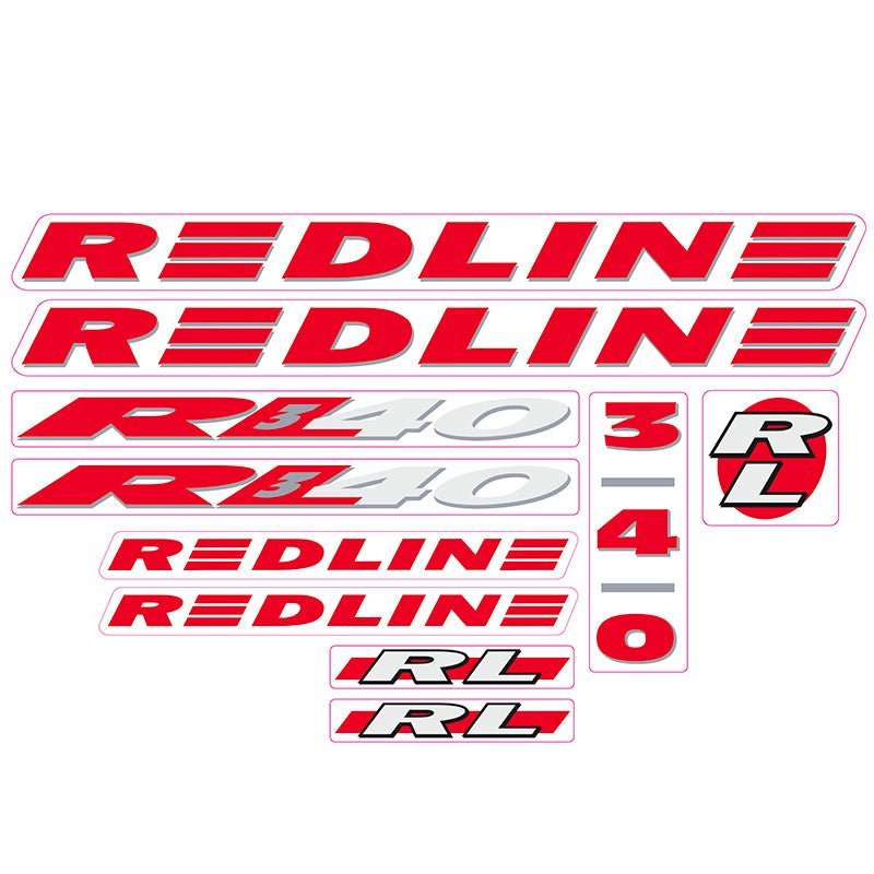 Redline - 1993 - RL340 - Red with Grey Decal set - Old school bmx - Bmx Products AU
