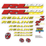 Redline - 1994 - RL340 for chrome frame - Decal set - Old school bmx - Bmx Products AU