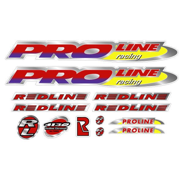 Redline - 1995 - PROLINE Decal set - For Green frame - Bmx Products AU