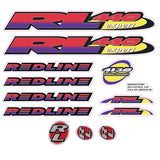 Redline - 1995 - RL440 for chrome frame - Decal set - Old school bmx - Bmx Products AU