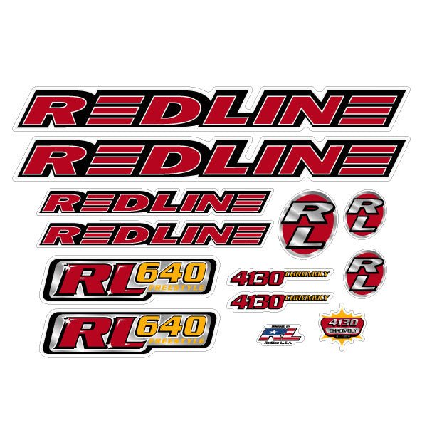 Redline - 1996 - RL640 - Decal set - Old school bmx - Bmx Products AU