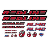 Redline - 1997 - RL140 for chrome frame - Decal set - Old school bmx - Bmx Products AU