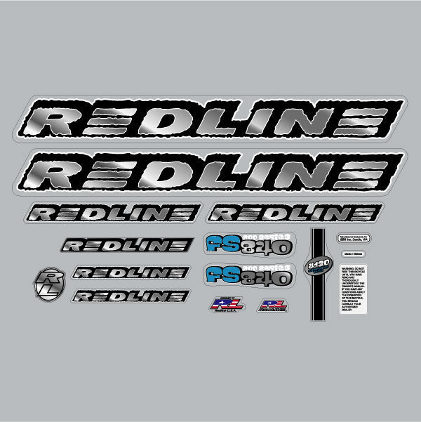 Redline - 1999 - FS840 for Red frame - Decal set - Old school bmx - Bmx Products AU