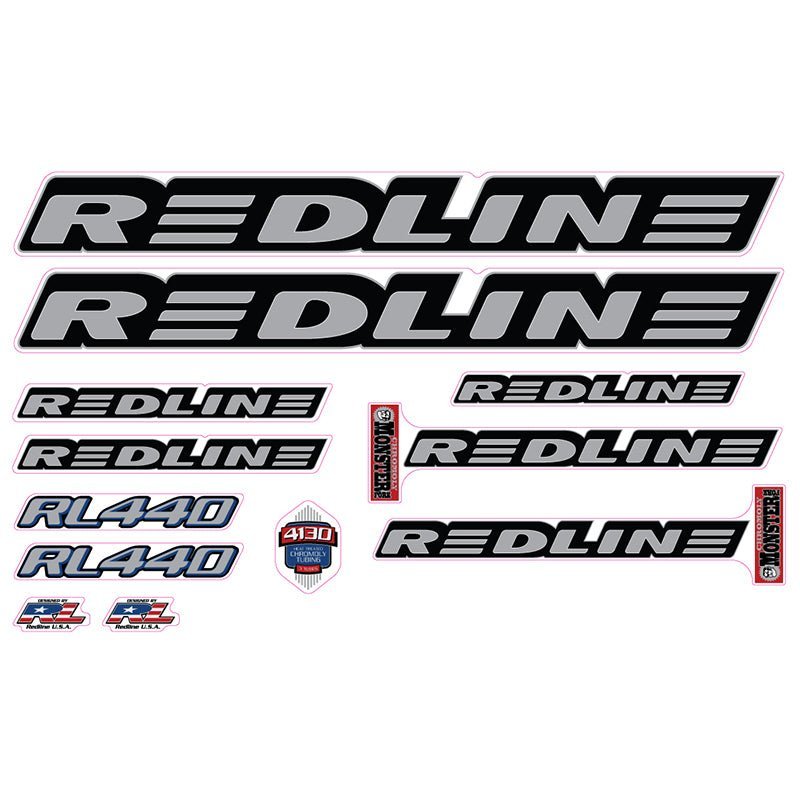 Redline - 1999 - RL440 for painted frame - Decal set - Old school bmx - Bmx Products AU