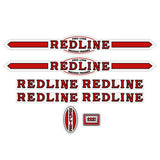 Redline - 2019 Squareback decal set - for white frame - Old school bmx - Bmx Products AU