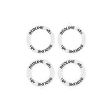 Redline - 48H Hub Black on clear decal set - Old school bmx - Bmx Products AU