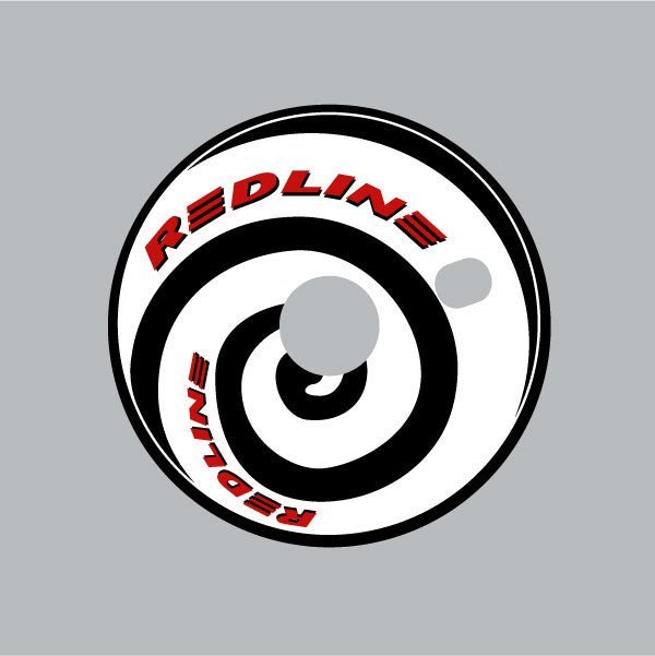 Redline - Compact Disc 90's SWIRL chainwheel decal - Old school bmx - Bmx Products AU